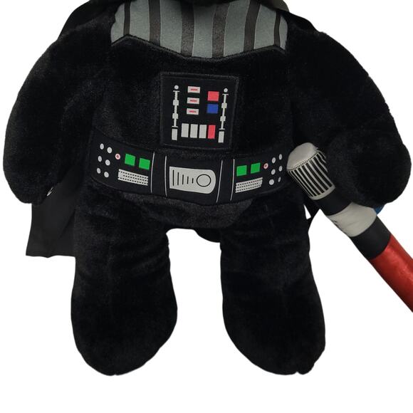 Build-A-Bear Star Wars Darth Vader 18" Plush Black Bear W/ Lightsaber EUC - Picture 3 of 10